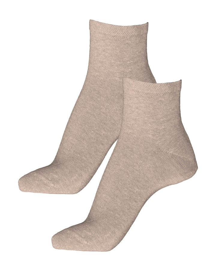 Bleu Foret - Linen Cotton Ankle Socks Petal