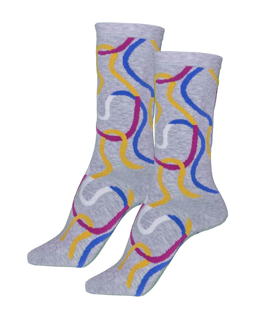 Bleu Foret - Streamers Pattern Socks