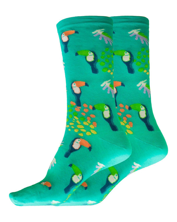 Bleu Foret - Toucan Socks