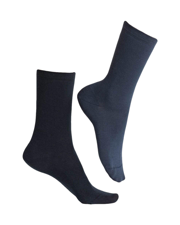 Bleu Foret - Twin Pack Cotton Socks