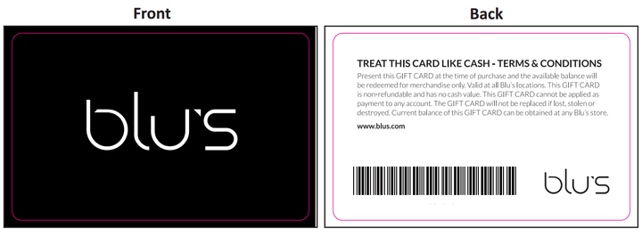 BLU'S - Gift Card