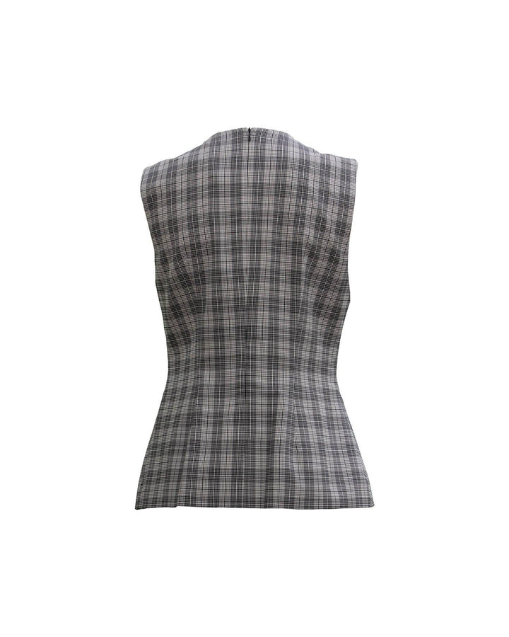 Boss - Irmala Sleeveless Plaid Top