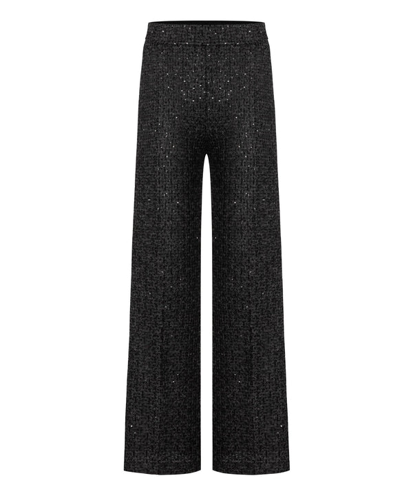 Cambio - Cambio Ava Sequin Wide Leg Tweed Pant