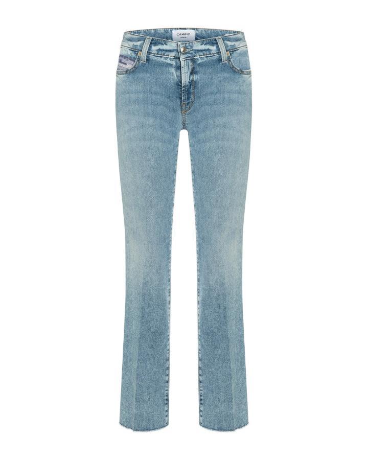 Cambio - Paris Flared Raw Hem Jeans
