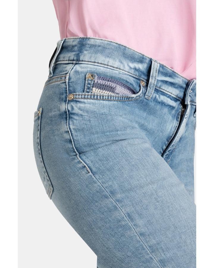 Cambio - Paris Flared Raw Hem Jeans