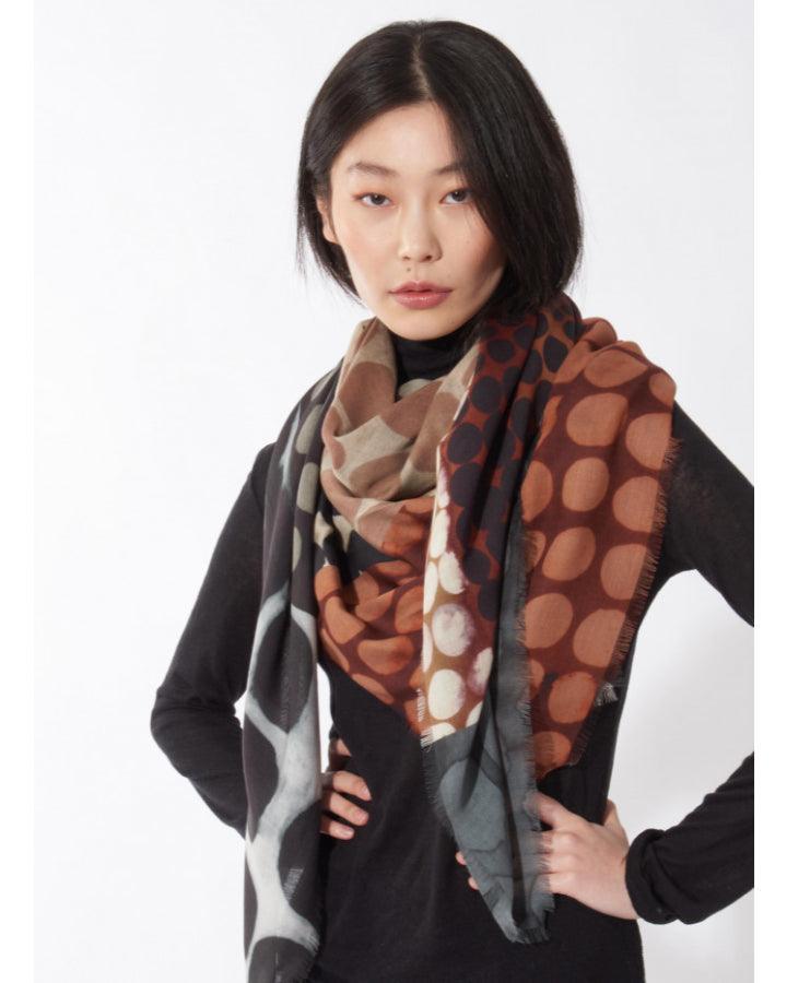 Cinzia Rocca - Modal Cashmere Square Multi Dot Scarf