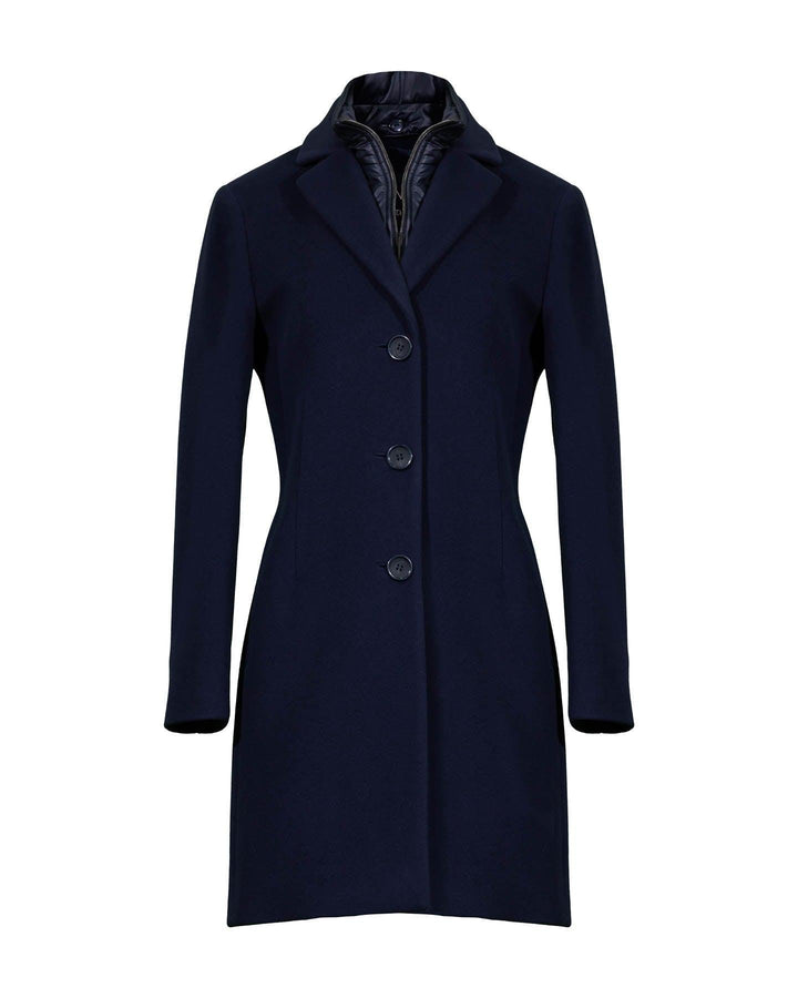 Cinzia Rocca - Wool Blend Bib Insert Coat