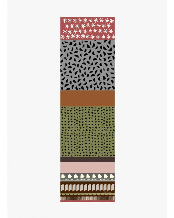 Cinzia Rocca - Wool Oblong Multi Shape Print Scarf