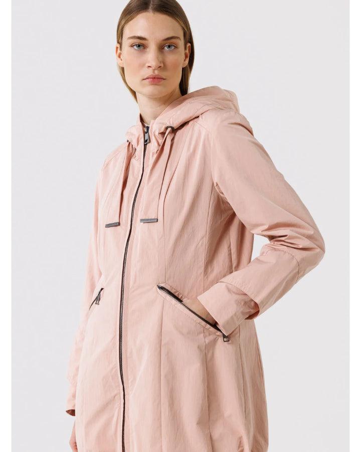 Creenstone Halina Hooded Panel Coat 36 BLUSH