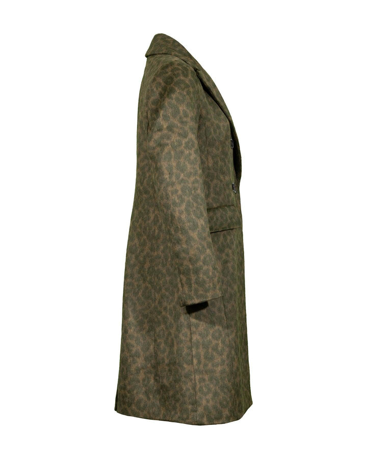 Creenstone - Leja Camo Leopard Wool Coat