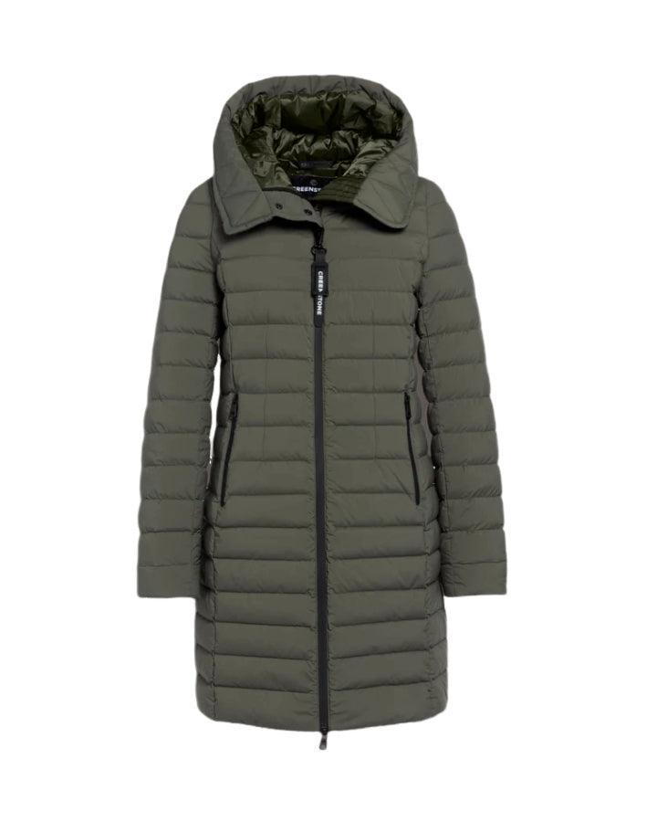 Creenstone - Ruth Knee Length Hooded Down Coat