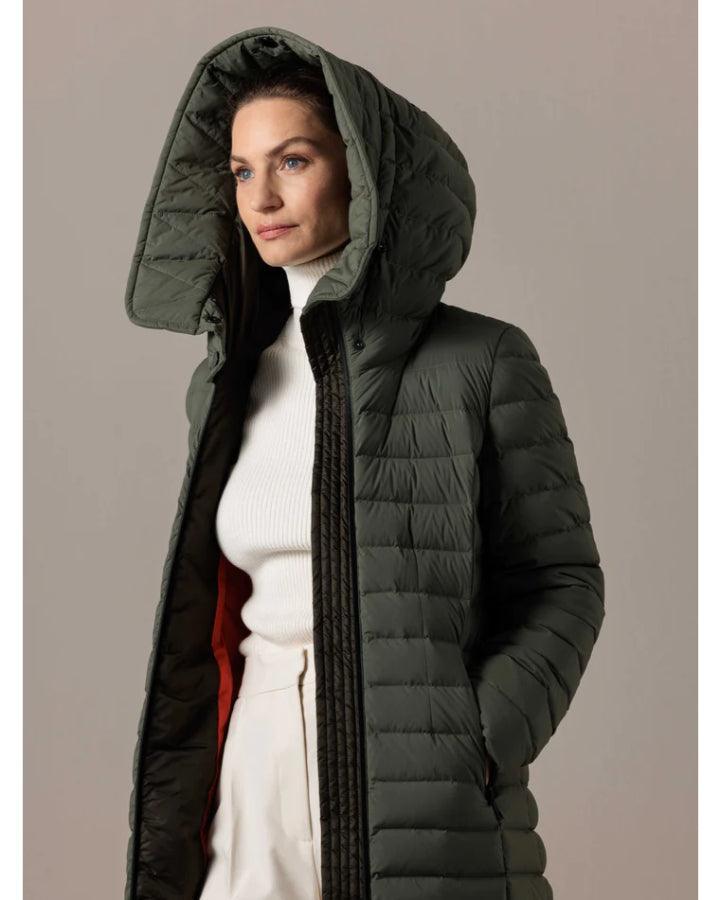 Creenstone - Ruth Knee Length Hooded Down Coat