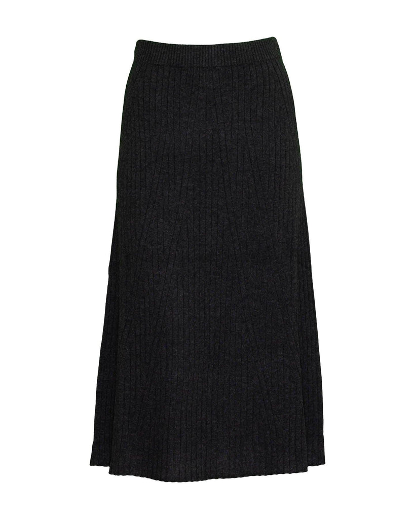 D-Exterior - A-Line Knit Midi Skirt