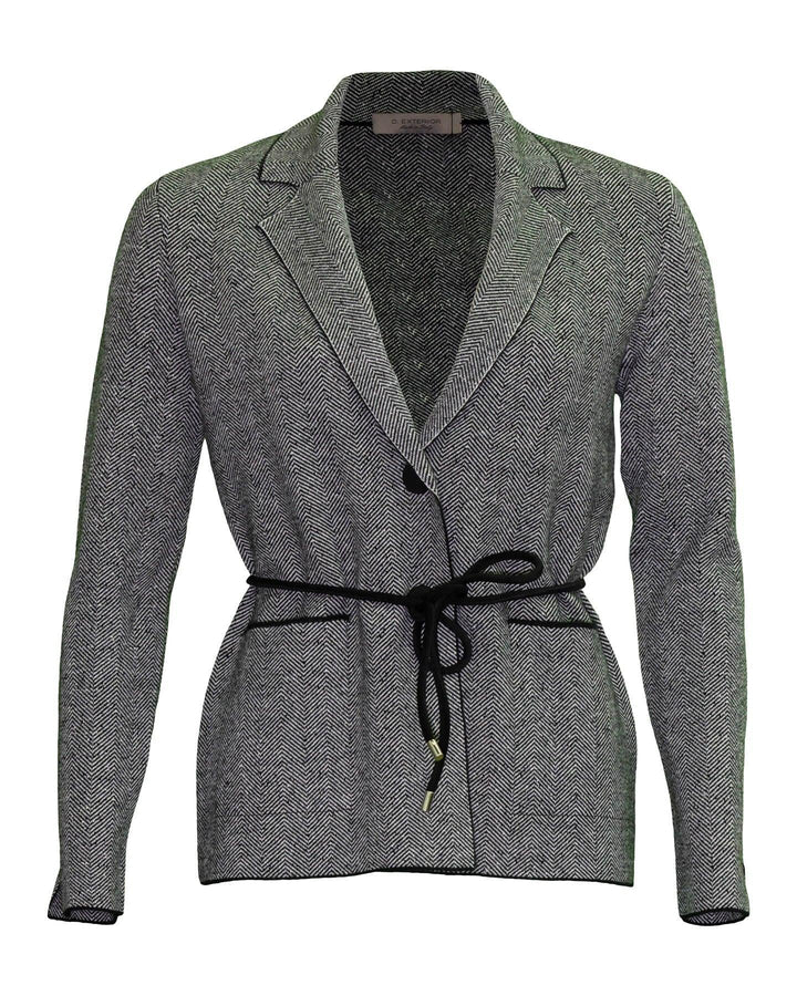 D-Exterior - Herringbone Knit Jacket