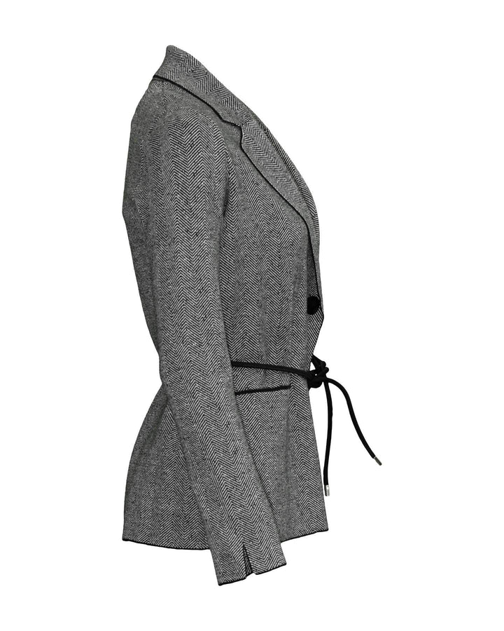 D-Exterior - Herringbone Knit Jacket
