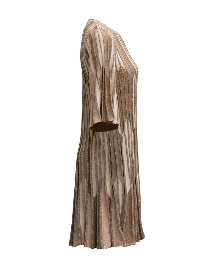D-Exterior - Intarsia Trapeze Dress