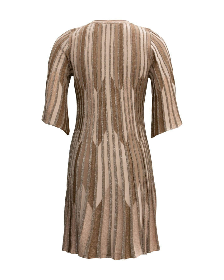 D-Exterior - Intarsia Trapeze Dress