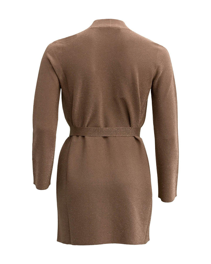 D-Exterior - Lurex Ribbed Cardigan