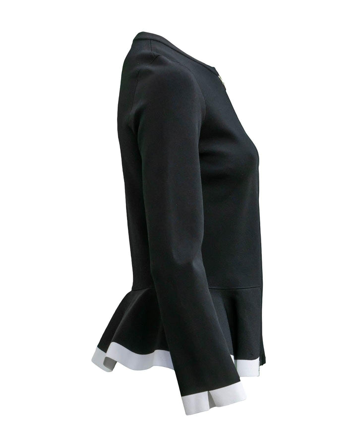 D-Exterior - Peplum Knit Jacket
