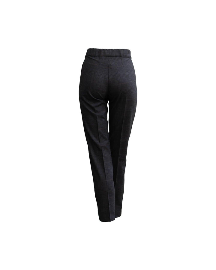 D-Exterior - Plaid Pull-on Pants