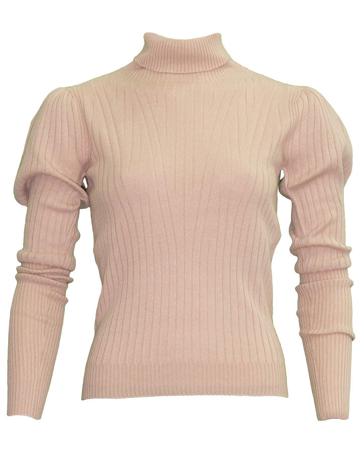 D-Exterior - Puff Sleeve Turtleneck