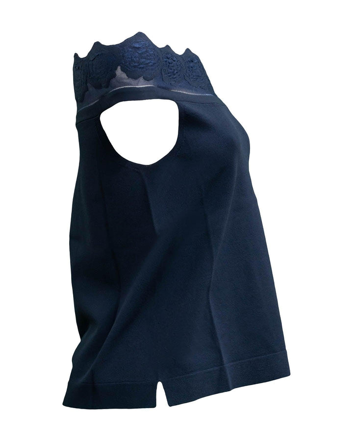 D-Exterior - Scalloped Off-shoulder Top