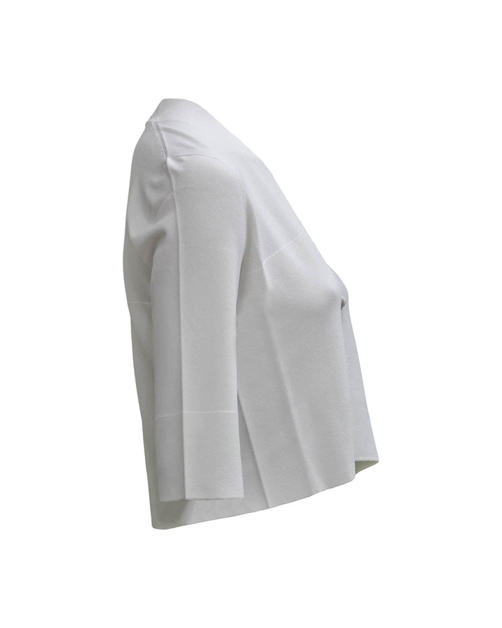 D-Exterior - Short Cardi-White
