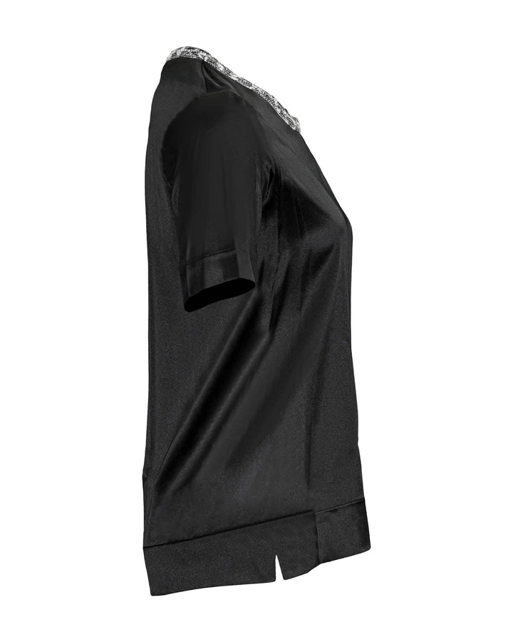 D-Exterior - Silk Black Top Tweed Trim