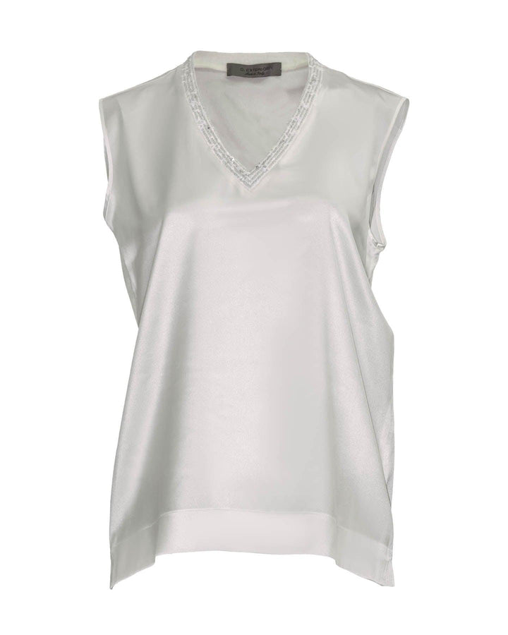 D-Exterior - Silk V-Neck Shell