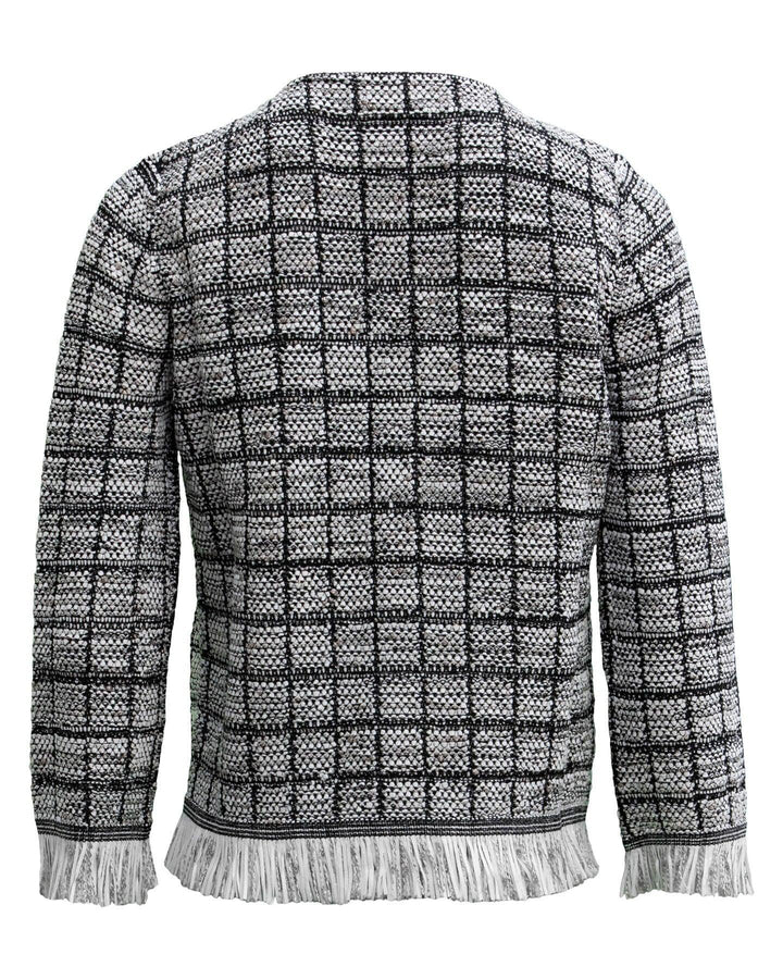 D-Exterior - Tweed Fringe Jacket