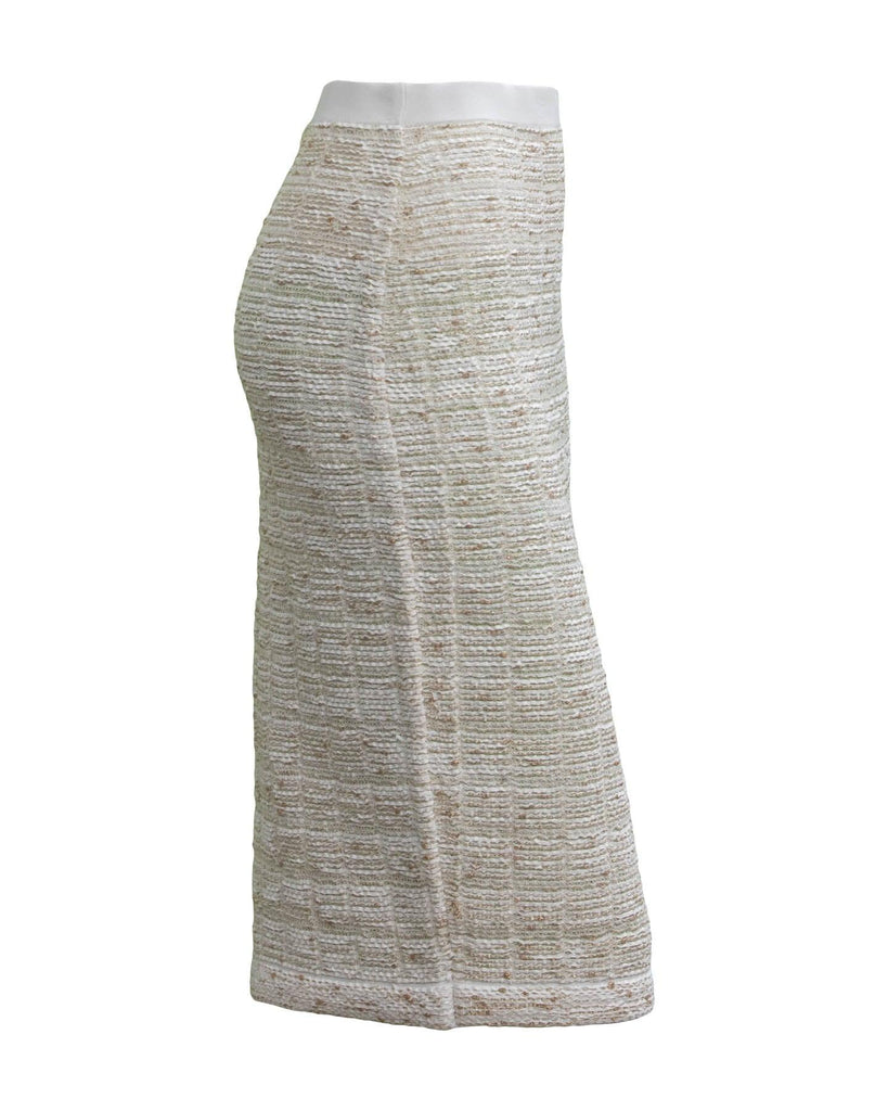 D-Exterior - Tweed Pencil Skirt-Blusher