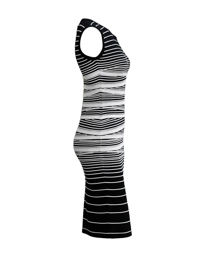 D-Exterior - Varigated Column Knit Dress