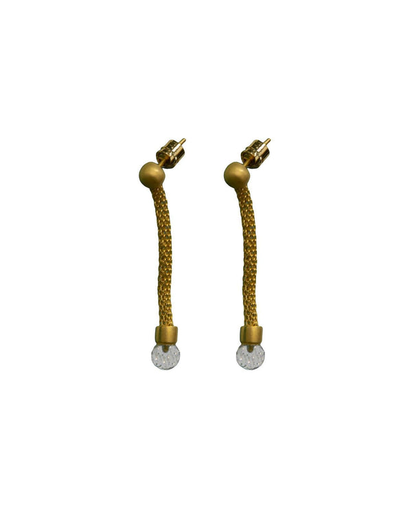 Dean Davidson - Mesh Armour Earrings in Crystal Quartz