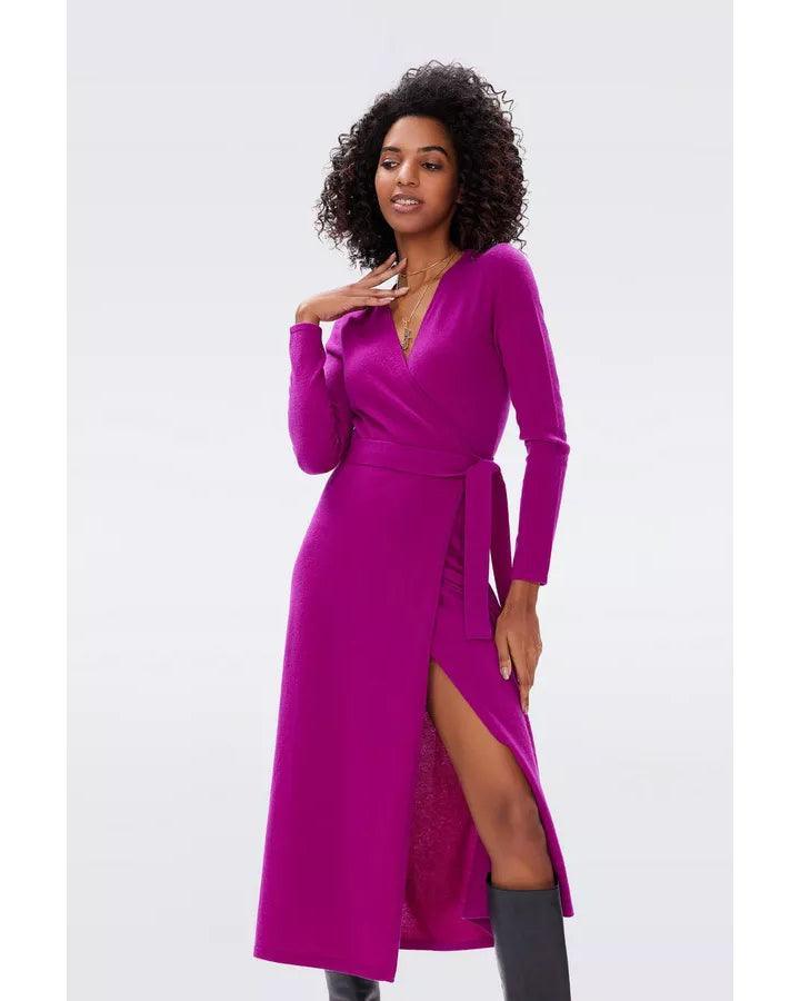 Astrid Cashmere Wool Wrap Dress BLU'S Astrid Cashmere Wool Wrap Dress BLU'S