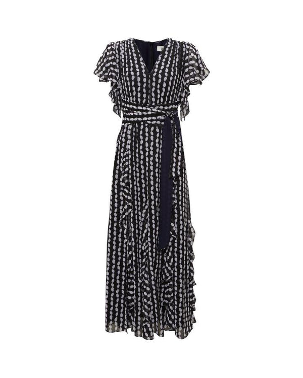 Diane Von Furstenberg - Bleuet Dot Print Maxi Dress