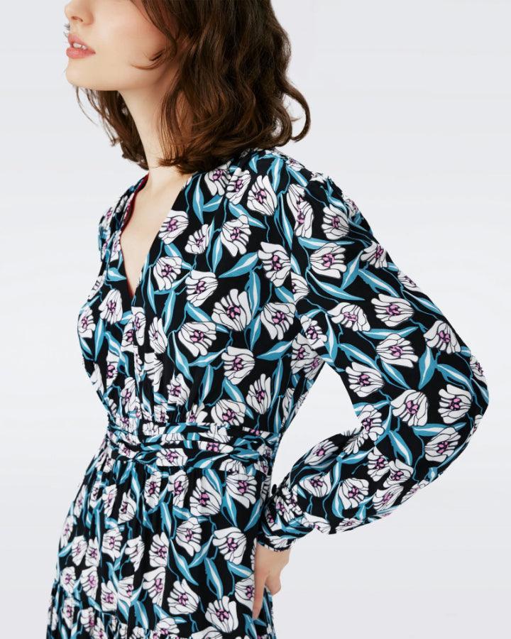 Diane Von Furstenberg - Gil Floral Print Dress