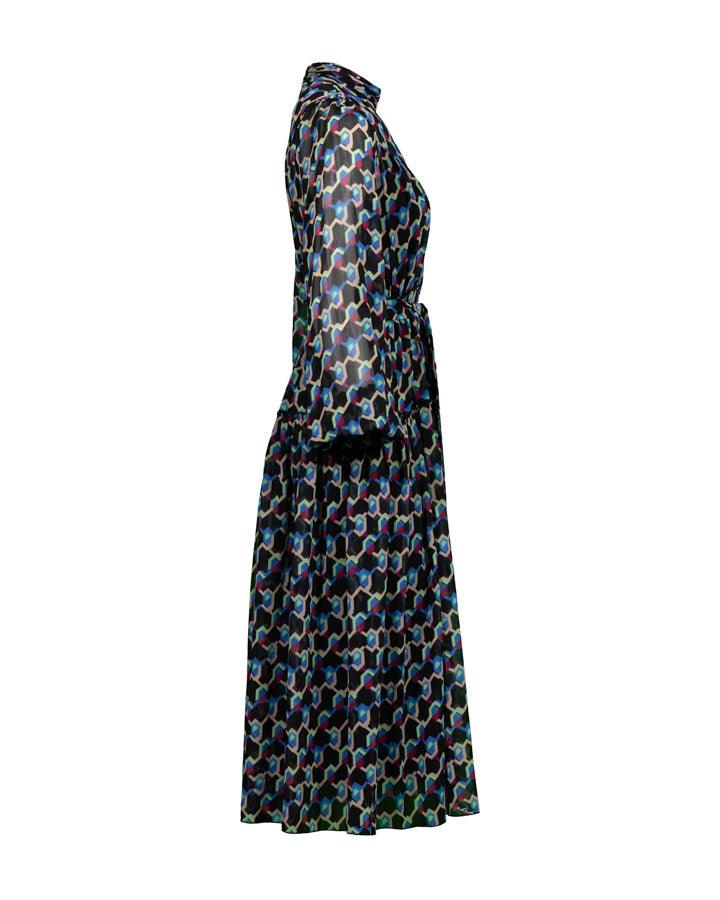 Diane Von Furstenberg - Kent Geo Illusion Print Dress