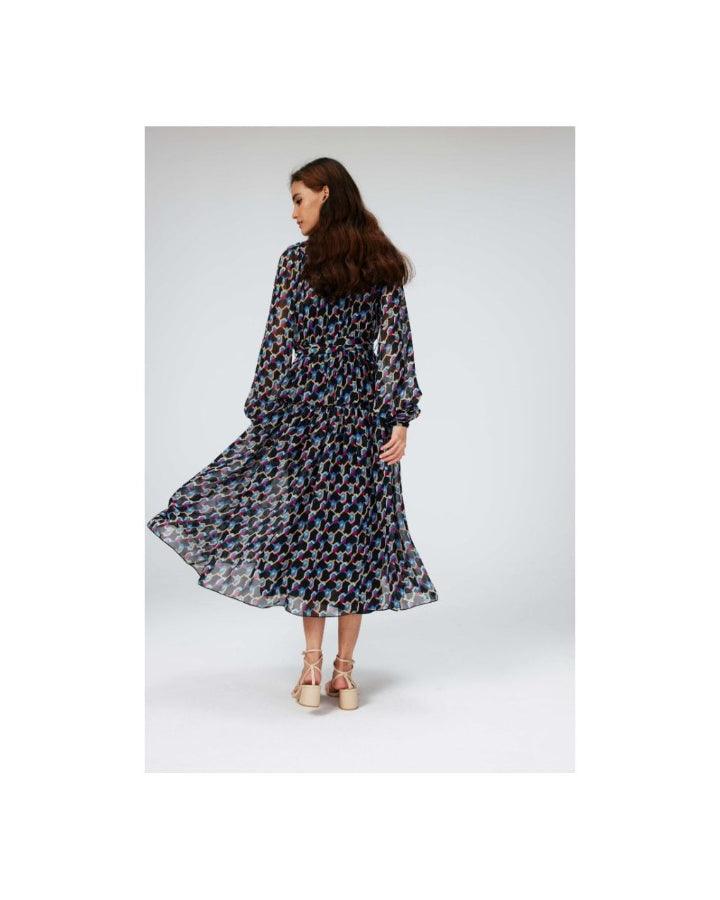 Diane Von Furstenberg - Kent Geo Illusion Print Dress