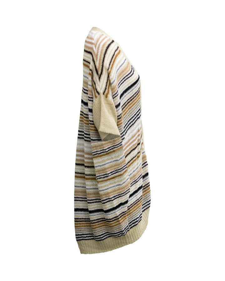 Echo - Striped Open Cardigan