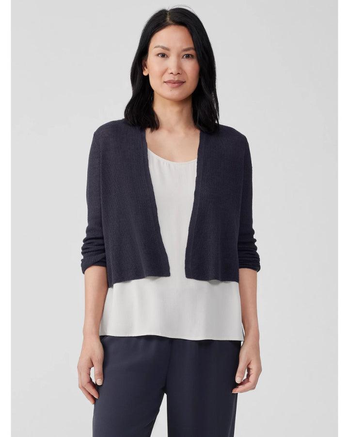 Eileen Fisher - Airy Tuck Cropped Cardigan