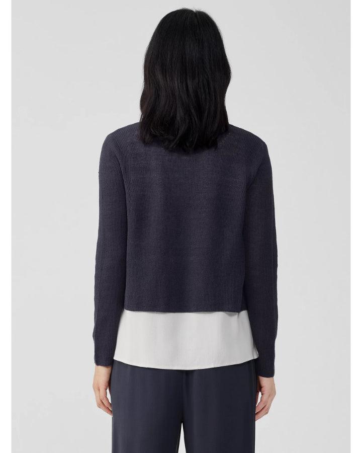 Eileen Fisher - Airy Tuck Cropped Cardigan