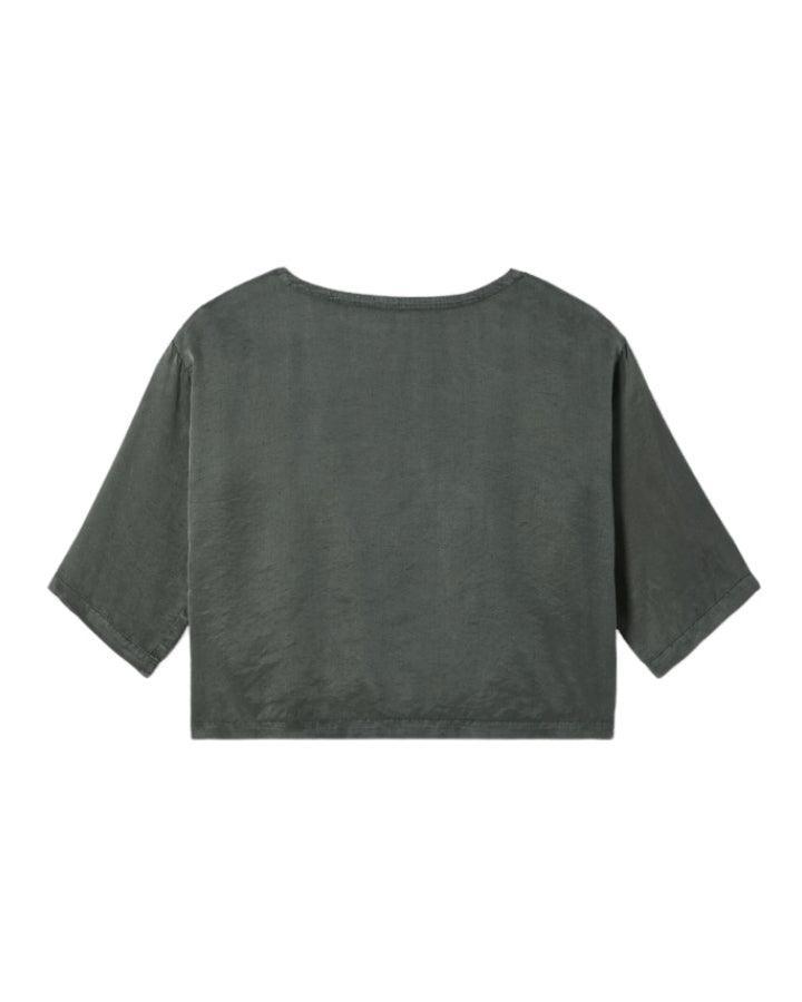Eileen Fisher - Bateau Neck Sueded Box Top
