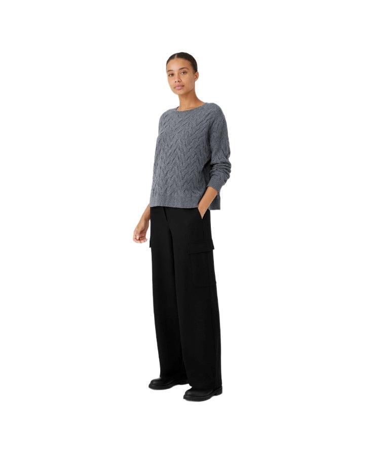 Eileen Fisher - Cashmere Blend Cable Knit Pullover