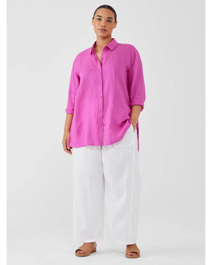 Eileen Fisher - Classic Collar Linen Easy Shirt