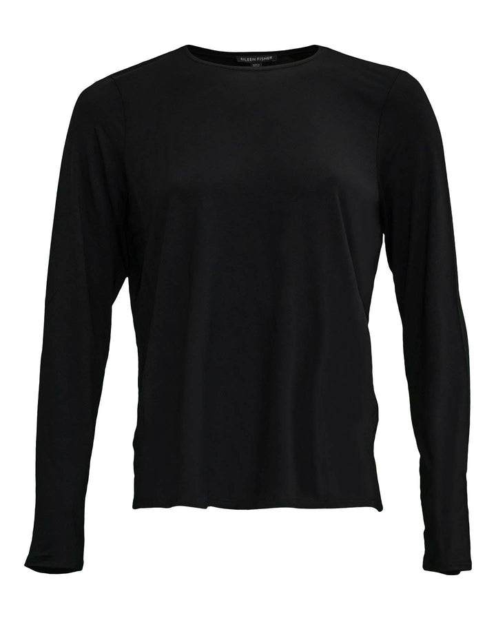 Eileen Fisher - Classic Crew Neck Top Black