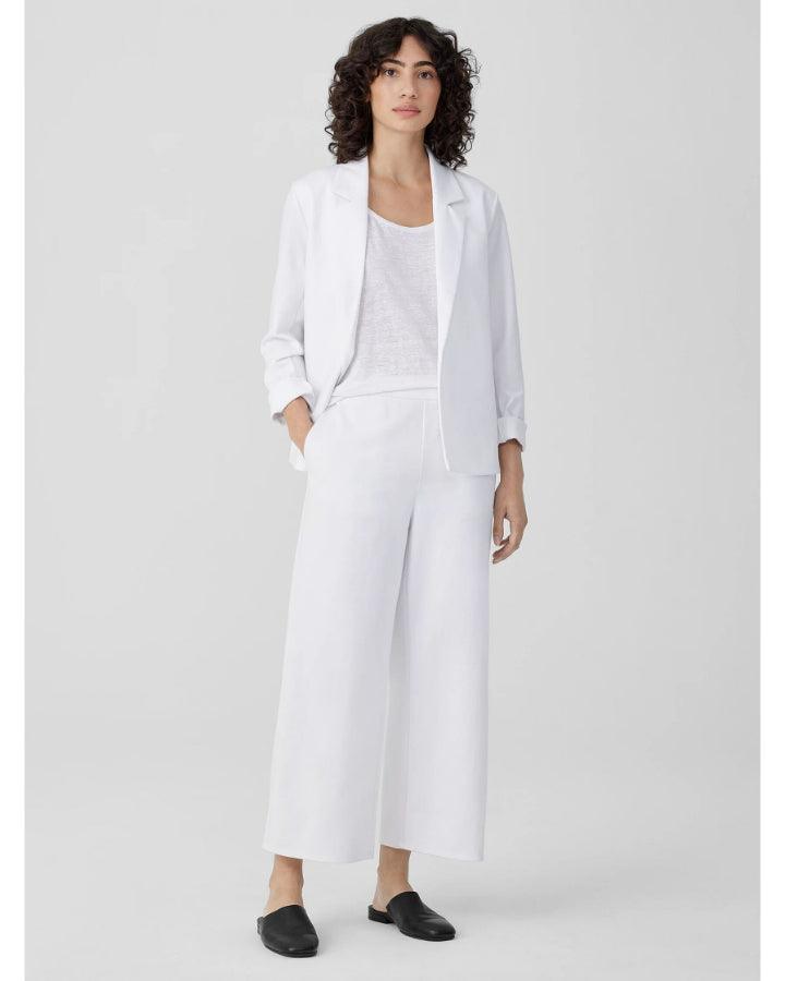 Eileen Fisher - Cotton Blend Ponte Blazer