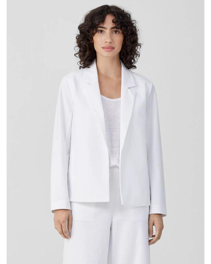 Eileen Fisher - Cotton Blend Ponte Blazer