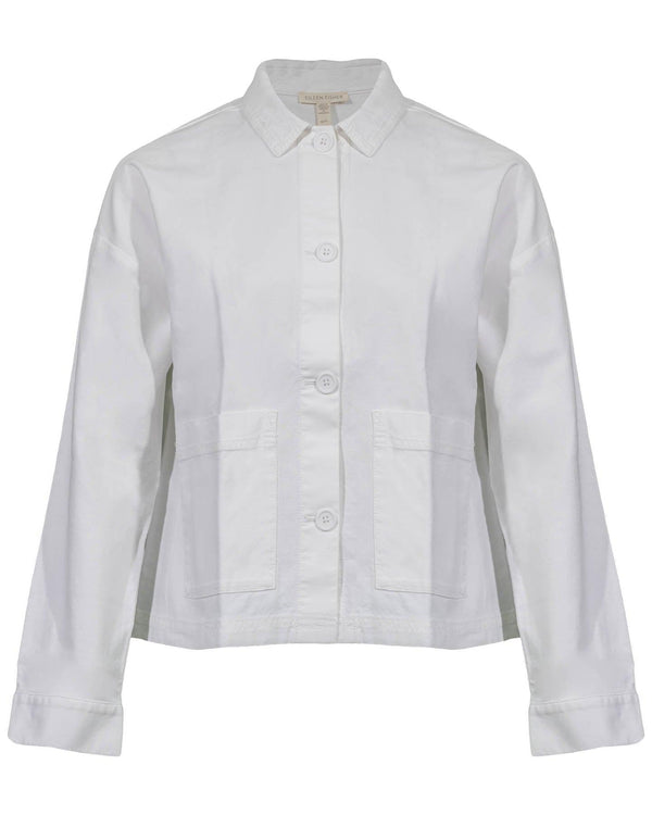 Eileen Fisher - Cotton Hemp Classic Collar Jacket
