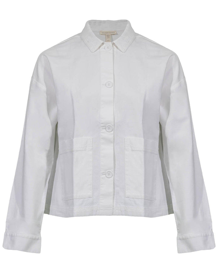 Eileen Fisher - Cotton Hemp Classic Collar Jacket