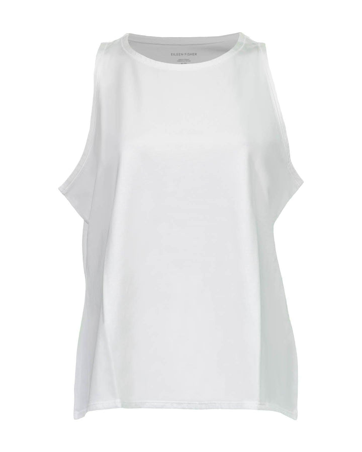 Eileen Fisher - Cotton Jersey Round Neck Slim Tank